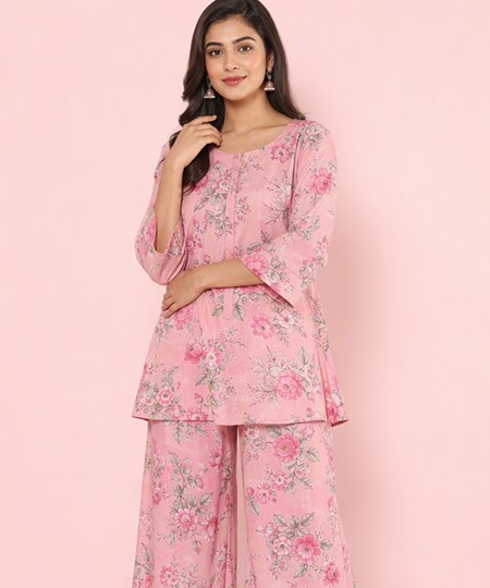 Festive Flared Palazzo Suit